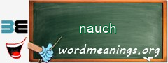 WordMeaning blackboard for nauch